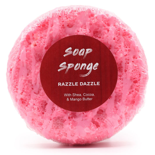 Esponja con Jabón 2 en 1 Exfoliante de Mantequilla – Razzle Dazzle