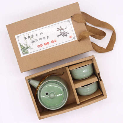 Set de Tetera - Verde - Tetera & Dos Tazas