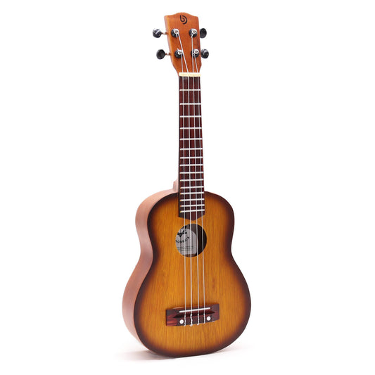 Ukelele Artesanal con Acabado Sunburst Naranja