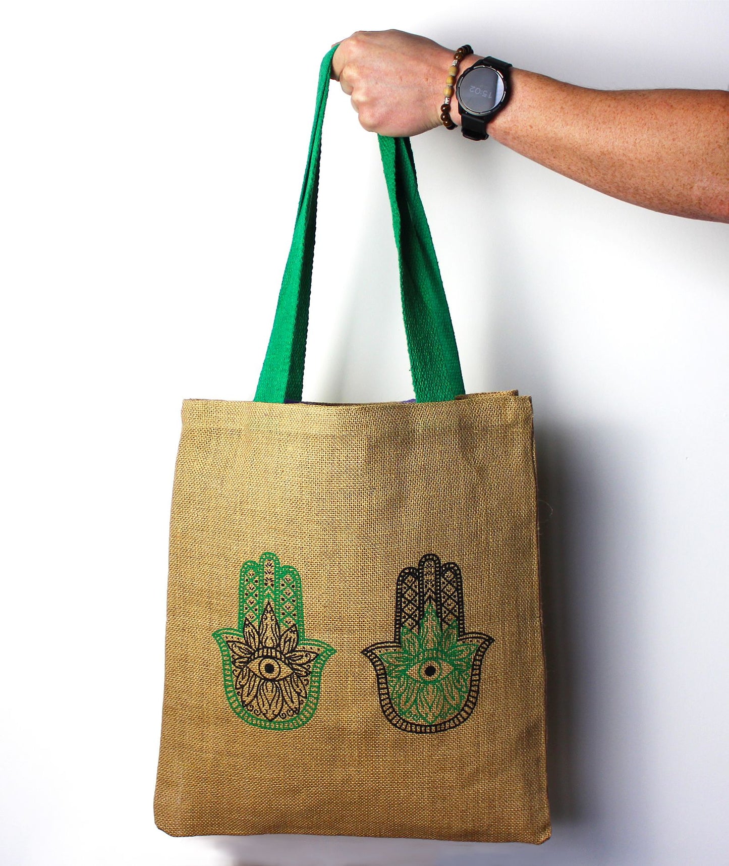 Bolsa de Yute Grande - 3 Diseños ( Aleatorio)