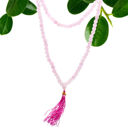 Japa Mala - Cuarzo Rosa -108