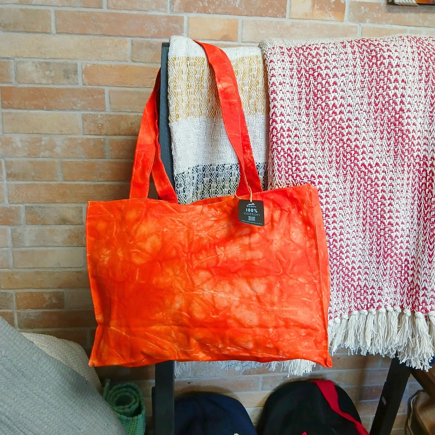 Bolsa de Mano - Efecto Lavado Naranja Desierto