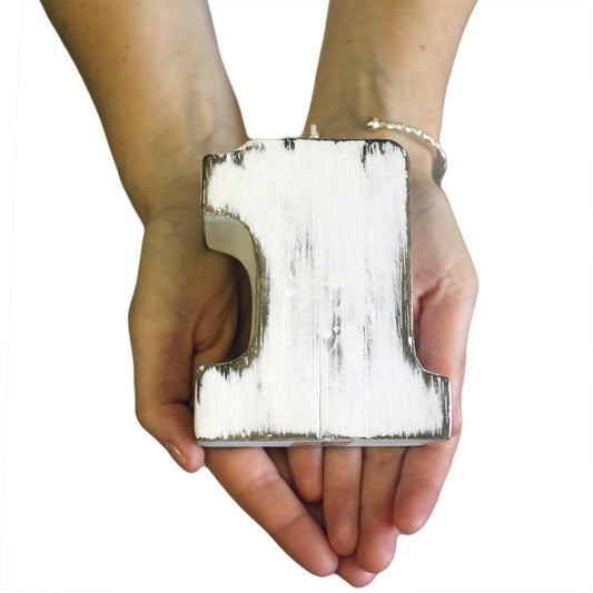 Vela con Número "0" de Cumpleaños Hecho en Madera