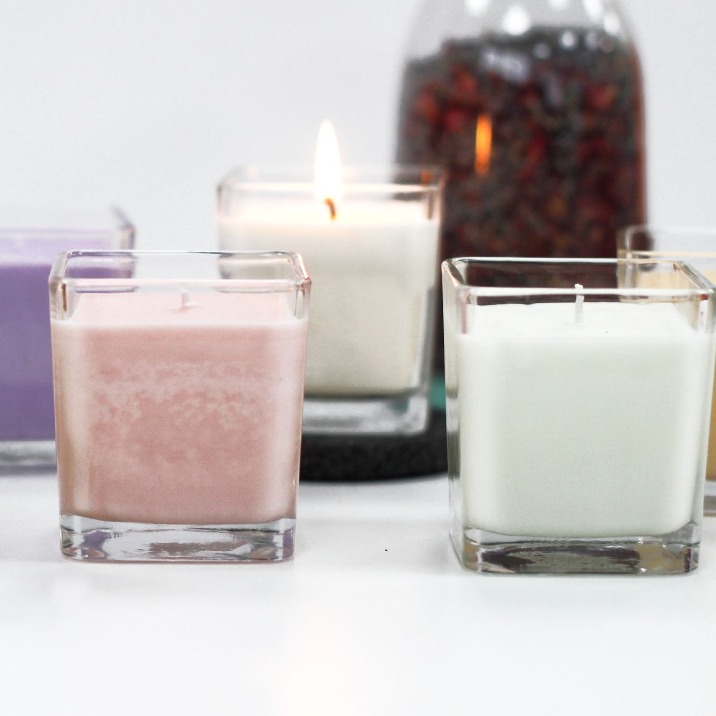 Velas de Cera de Soja sin Etiqueta Fragancia a Cucumber & Mint