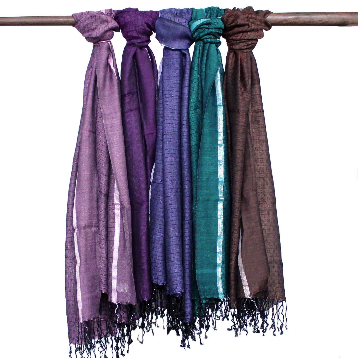 Bufandas Varanasi - 22x72cm - Verde Salvaje