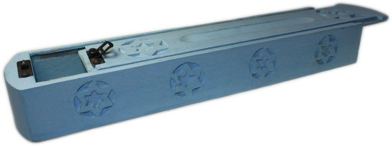 Caja de madera para incienso AZUL CIELO