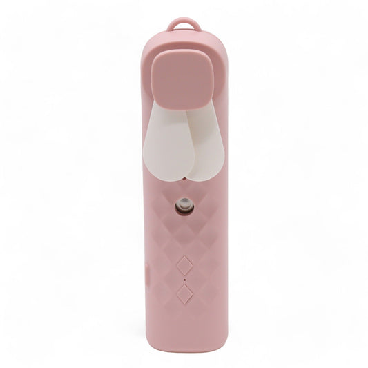 Ventilador y Pulverizador Facial Rosa - USB