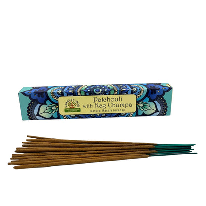 Incienso Namaste Mandala Masala Pachulí y Nag Champa