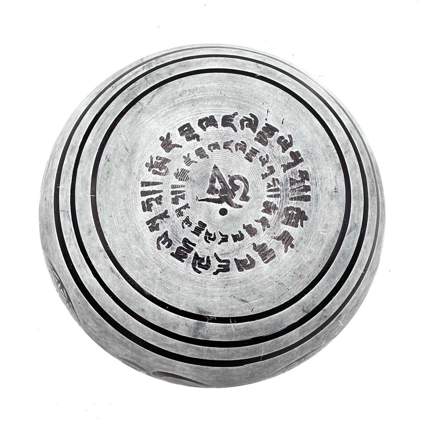 Cuenco Tibetano de polvo de tierra con Figura Om Five Buddha (16cm)