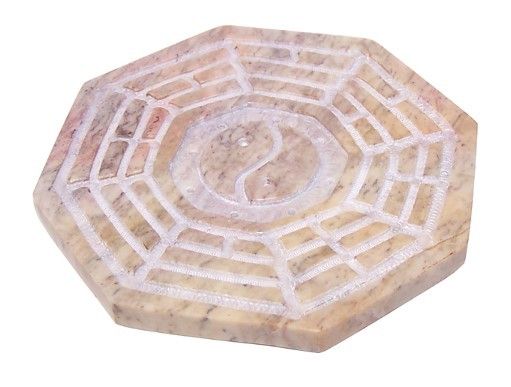Porta Incienso Octogonal de Esteatita Bagua (10cm)