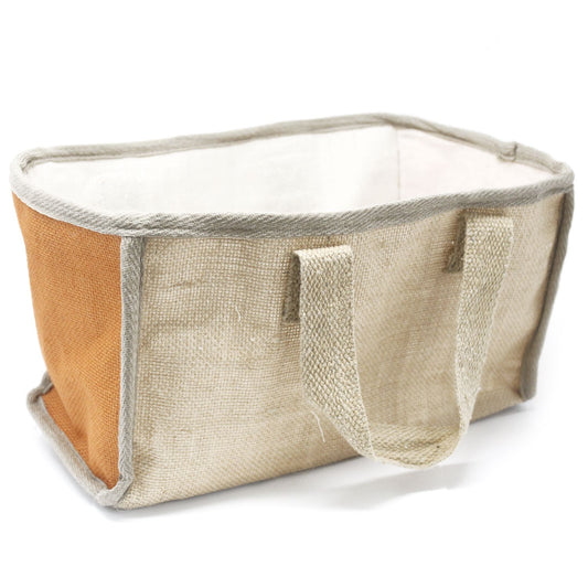 Cesta grande de yute 33x18x20 cms