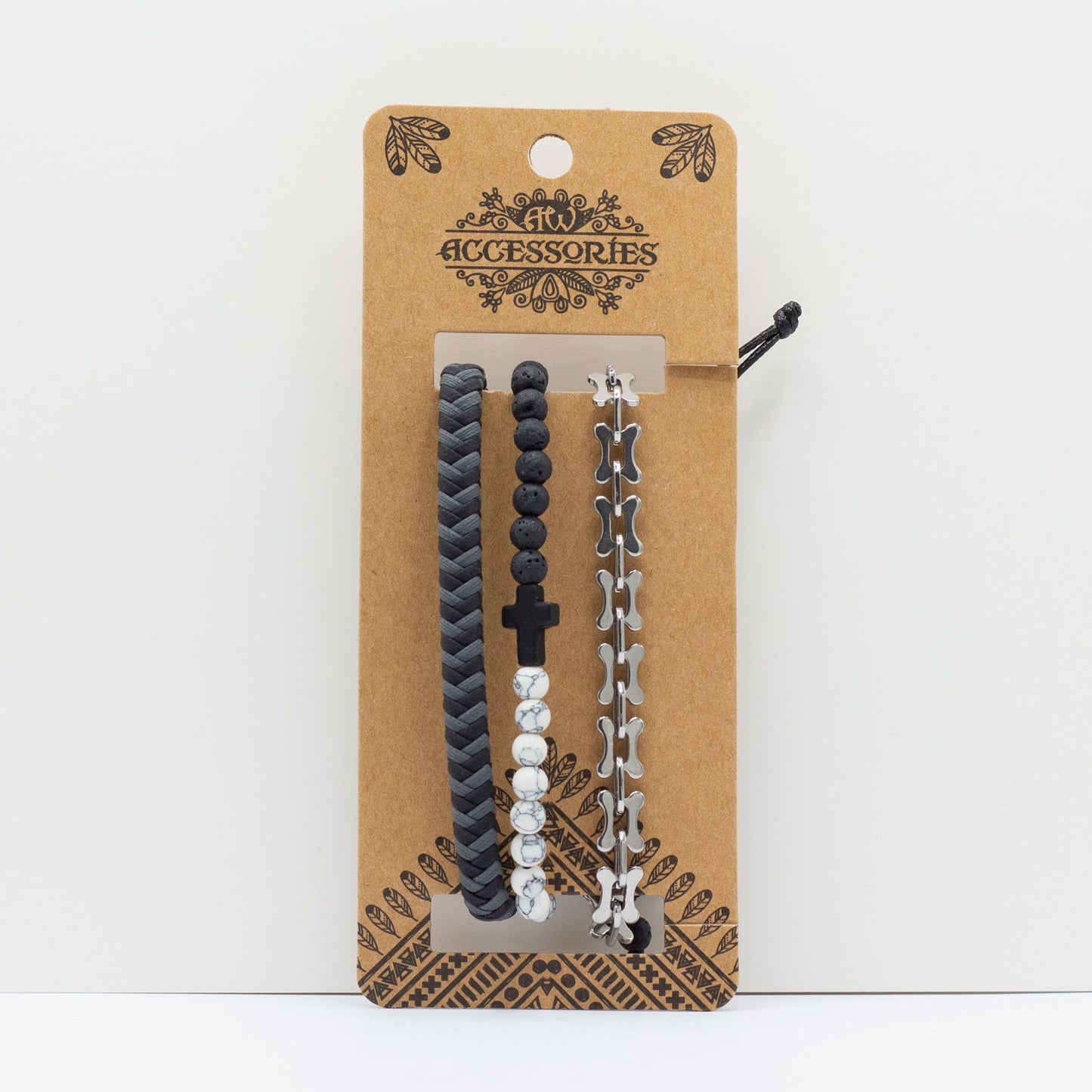 Set de Pulseras para Hombre - Negros de Ciudad