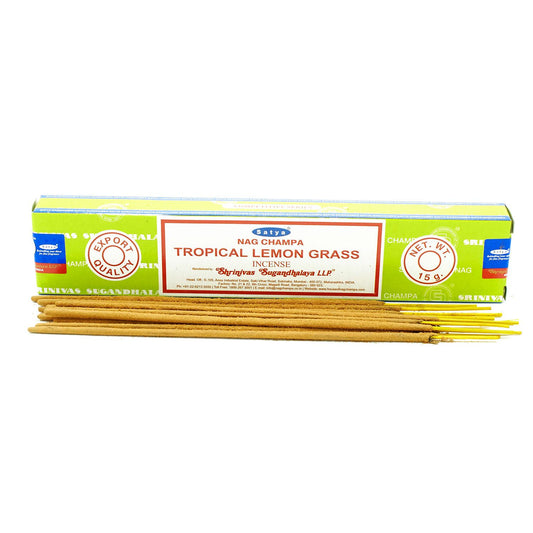 Varillas de Incienso Satya Tropical Lemongrass (15g)