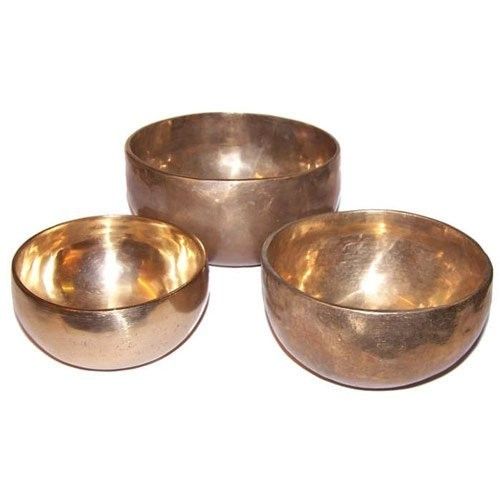 Set de 3 Cuencos Tibetanos de Bronce