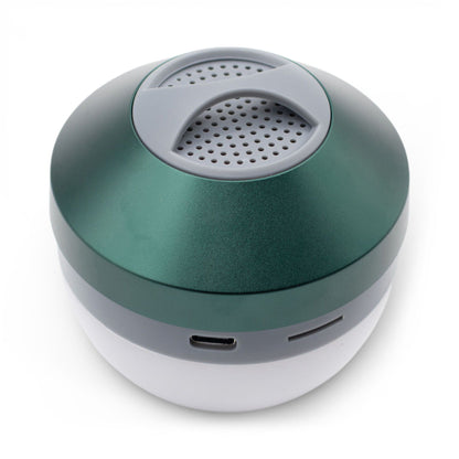 Lámpara colgante verde para acampar y mini altavoz
