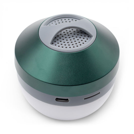Lámpara colgante verde para acampar y mini altavoz