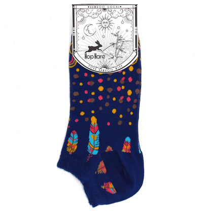 Calcetines bajos en Fibra de Bamboo Hop Hare Plumas de India (36-40)