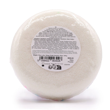 Esponja con Jabón 2 en 1 Exfoliante de Mantequilla – Talco de Bebé