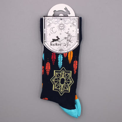 Calcetines de fibra de bambú Hop Hare tamaño 36-40, figura de Atrapasueños