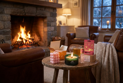 Ritual Relax con Amor | Kit Relax con Vela Aromática, Jabón de Masaje y Cuarzo Rosa