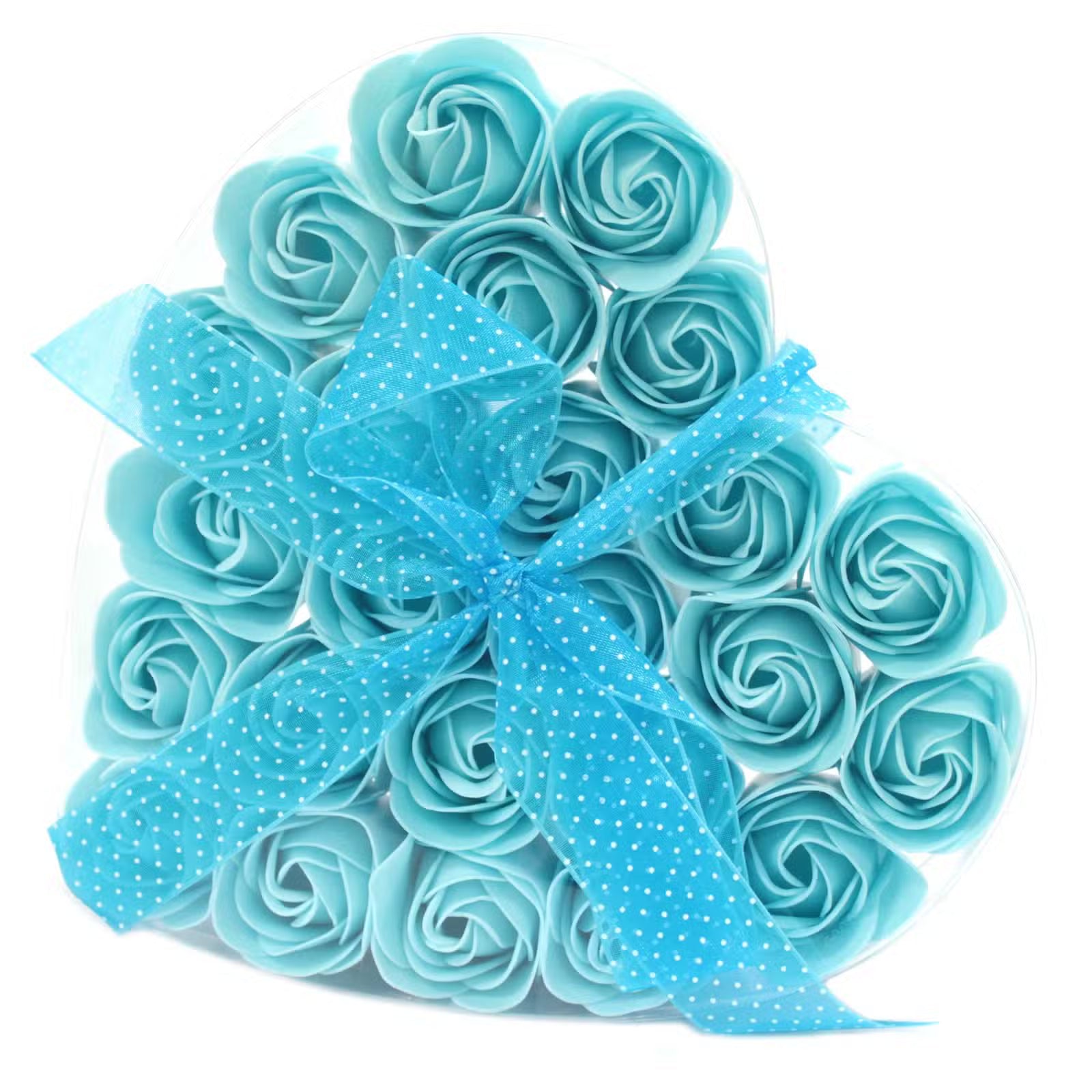 Set de 24 Flores de Jabón de Rosas Azules